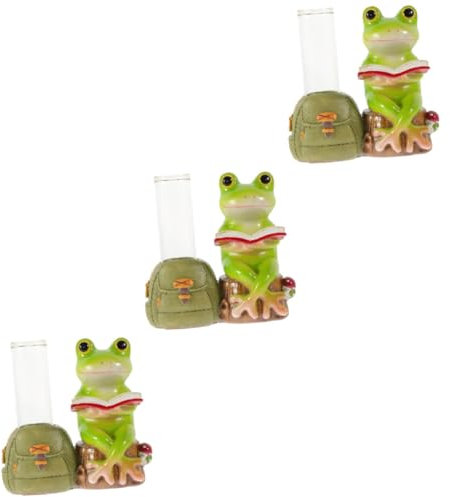 Milisten 3 Set Vasi Decorativi con Statua Idroponico per Ufficio e Casa per Decorazioni da e Speciali