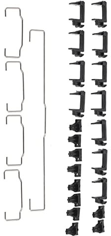 HOMSFOU 1Ensemble Kit de Stabilisateurs de Clavier Mécanique et Accessoires de Rechange pour Clavier Barres de Stabilisation pour Précise et Confortable Couleur Noire