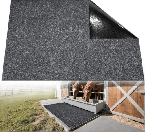 ​120x180cm Pferdestallmatte,Schnittbar Bodenmatte für Pferde und Vieh,Langlebige & wasserabsorbierende stabile Matten,für Pferde, Hühner und kleine Tiere