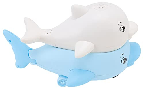 Jectse Automatisches Delphin-Wassersprühspielzeug, Lustiges Badewannenspielzeug mit Blinkenden Lichtern, Ideal für Kleinkinder bei Geburtstagen/Partys