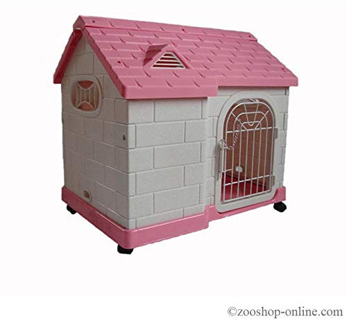 Zoo-Shop Hundehaus Hundehütte Hundebett Villa 64x46x59cm auch für Katzen!