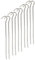 Kingfisher OLPS - Pk10 Steel Roundwire Tent Pegs in Stainless Steel