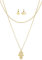 Elli Halskette Damen Orientaler Anhänger Elegant aus 925 Sterling Silber vergoldet