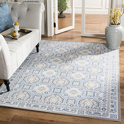 SAFAVIEH Area Rug 3x5 - Patina Collection - Light Grey & Ivory, Vintage Oriental Design, Non-Shedding & Easy to Clean, Ideal for Entryway, Living Room, Bedroom (PTN320C)
