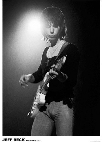 Jeff Beck - Amsterdam 1972 - PAPER POSTER by Posters UK