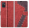 MOBESV Hülle für Samsung Galaxy A51 Handyhülle, Lederhülle mit Kartenfach, Klapphülle mit Ständer, Flip Case Handytasche Schutzhülle, Modisch Rot