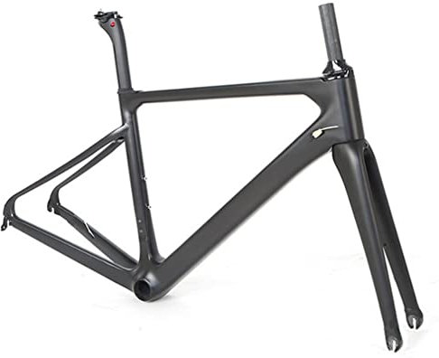 HIMALO Set di Telai for Bici da Strada Telaio da Corsa in Fibra di Carbonio 45/48/51/54cm Set di Telai for Freni C con Percorso Interno A Sgancio Rapido 100/130mm con Forcella (Size : 45cm)