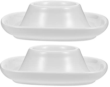 Alipis Egg Stands for Home Pcs Ceramic Egg Holders Simple Design Easy to Clean for Friends