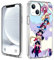 CHENQIAOHU Kompatibel mit iPhone 14 Hülle, Ganzkörperschutz Stoßfest Schutzhülle Clear Case Slim Thin Cover (Anime-Sailor-Moon-Magic-12)