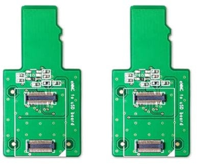 PRIZOM 2 x EMMC auf USD Karte Adapter EMMC auf USB (MicroSD) Module MicroSD EMMC für Rock Pi 4A/4B