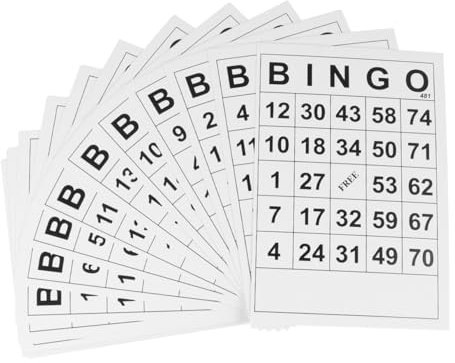 VICASKY 60St Adukt-Spielzeug Bingo-Masse Kinder brettspiele gesellschaftsspiele für Kinder Kinderspielzeug Spielzeuge Bingo-Spielkarte Bingo-Karte Halloween Poker Baby