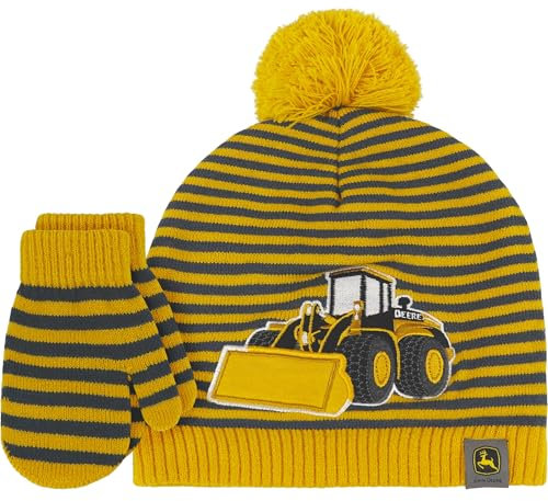 John Deere Wintermütze für Mädchen, Bienenbagger, 2-5 Jahre