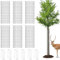 FELISTORY 6 Pack Tree Trunk Protector Guards, Iron Wire Mesh with Zip Ties & Stakes, Black, Rectangular, Square, Tree Guard