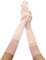 krautwear Damen Satin Handschuhe Abendhandschuhe (52 cm) in vielen Farben (1, Rose, One Size)