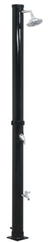 Xichuzi Solardusche Schwarz 220 cm 20 L, Gartendusche Aussendusche, Solar Dusche Für Garten, Garten Dusche, Pool Dusche, Garten Brause, Solardusche Für Garten