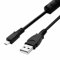 Hemlosk Cable cargador mini USB para cámara de tablero compatible con cámaras digitales Fuji Finepix Nikon seleccionadas para transferencia de imágenes y carga de batería en modelos seleccionados