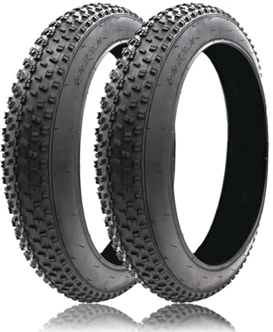 2er-Pack Fetter Reifen for E-Bike, 20/24/26/x3,0/4,0 Zoll pannensicherer Ersatzreifen, Fahrradzubehör, kompatibel mit Urban Road Mountain Snow Beach oder 3-Rad-Fahrrädern(24 * 4.0 in)