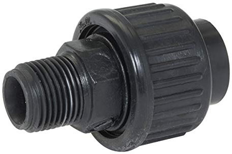 manchon union adaptation pvc pression - femelle - diamètre 50 mm - filetage 40 x 49 - nicoll n5040m