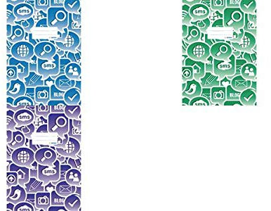Herma 19055 Heftschoner Social Icons, DIN A4, aus PP, violett