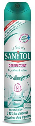 Sanytol Désinfectant Air, Surfaces et Textiles Anti Allergènes 300 ml - Lot de 3