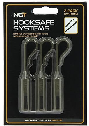 NGT FO-HOOKSAFE-3PC Pack Of 3 Hooksafe Systems In Green - Transparent, 3 Pack