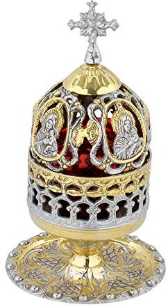 Griechisch Christian Orthodoxe Bronze Öl Lampe – 9580 GN