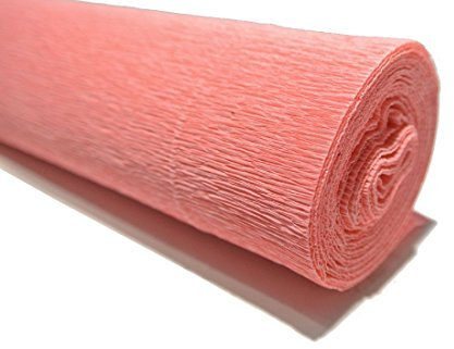 Bellaflor Floristenkrepp 50 cm x 250 cm lichtecht, Nicht ausblutend, rosa-Creme 31