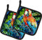Caroline 's Treasures Yo Mama Parrot Paar Topflappen mw1204pthd, 7.5hx7.5 W, multicolor