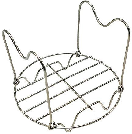 Alamic Steamer Rack Trivet with Handles for Instant Pot 3 Qt/5 Qt & Other Electric Pressure Cookers 3 Qt & Above