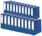 Original Falken 20er Pack PP-Color Kunststoff-Ordner. Made in Germany. 8 cm breit DIN A4 blau Ringordner Vegan Aktenordner Briefordner Büroordner Plastikordner Schlitzordner