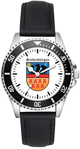 Geschenk für Siebenbürgen Fan Wappen Abzeichen Uhr L-1089