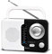Soundz SZ412 Wireless Radio with AM/FM, Bluetooth Streaming, Built-In Speakers, Audio Jack and Portable Design with Carry Strap for Convenience