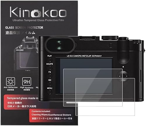 kinokoo Tempered Glass Film for Leica Q Crystal Clear Film Leica Q Screen Protector Bubble-free/Anti-scratch(2 pack)