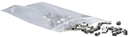 SOFT-RAIL Pressösen, 50 Stk., für 1,5 mm Seile, Galerieschienen Zubehör