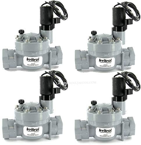 Suinga 4 x ELECTROVALVULA RIEGO IRRITROL 2500MT 1 24V 32MM PARA PROGRAMADORES RIEGO ELECTRICOS, negro