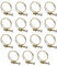 MroMax Lot de 15 colliers de serrage réglables en fil d'acier pour tuyau double - 45 mm (diamètre intérieur) x 2 mm (diamètre du tuyau) - Laiton et surface galvanisée