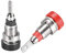 sourcing map 10Stk 2mm Bananenbuchse Buchse Stecker Klemmenanschluss 24A für Lautsprecher Verstärker Rot Schwarz