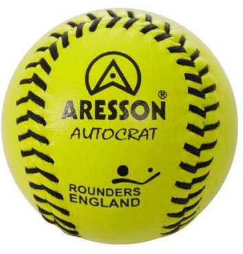 ARESSON ROUNDERS BALL AUTOCRAT – Gelb – Rounders – ideal für die Schule – Spielball