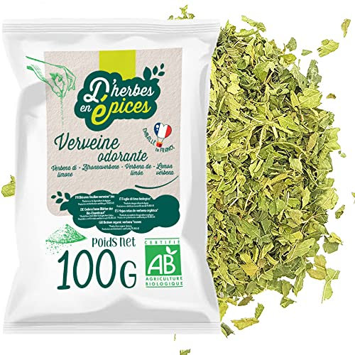 D'HERBES EN EPICES | Verbena Ecológica Rota 100g | Infusiones e infusiones de hierbas a granel | Producto organico certificado