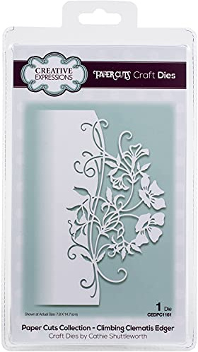 Creative Expressions Paper Cuts-Edger Klematis-Stanzform, Metall, Größe 7,8 x 14,7 cm