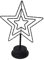 SOLUSTRE LED Weihnachtsstern Leuchtstern mit Fuß: Tischlampe Stehend Weihnachten Adventsstern Stehlampe Beleuchtet Metall Standleuchte: Silvester Dekoration Wohnzimmer Tischdeko Xmas Deko