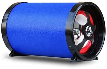Caisson de Basses pour la Maison de Voiture, Audio de Voiture Rond Multifonction de Six Pouces 12V24V110V220V Carte de Voiture sans Fil pour téléphone Portable Caisson de Basses de Voiture