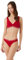 Emporio Armani Women's 2-Pack Essential Studs Logo Thong, Ruby Red, Small