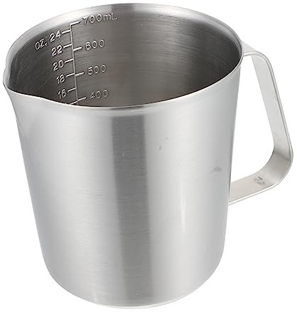 BESTonZON Vaso Medidor De Acero Inoxidable Herramienta Multifuncional Multiusos Herramienta Vaso De Escala Herramienta De Medidas Vaso Medidor De Escala Medidas Tazas Leche Balanza De Cocina