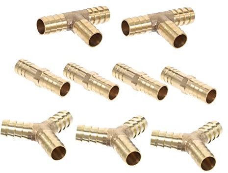 GLEAVI Schlauchverbinder Gerade Aus Messing Kupplung Für Sanitärprojekte Geeignet Für Warm Und Kaltwasserverteilung Installieren Für Gartenschlauchanschlüsse Verarbeitet Mit