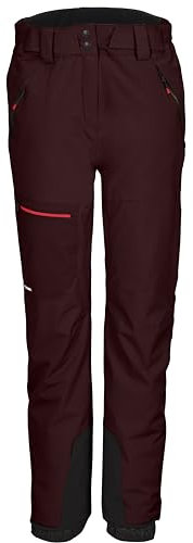 killtec Damen Skihose/Funktionshose mit Kantenschutz und Schneefang KSW 49 WMN SKI PNTS, dunkelweinrot, 44, 41985-000