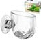 Pot de plante d'aquarium - Support de pot de plantes - Multi-usage - Accessoire de décoration lisse pour eau salée et eau douce - Pot de fleurs aquatiques en acrylique avec ventouse