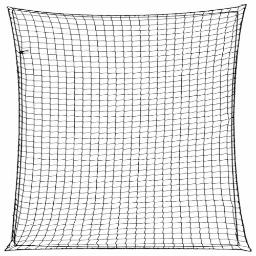 vidaXL Anhängernetz mit Gummiseil Schwarz 3x3 m PP