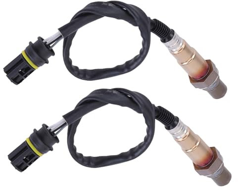 2PCS 0015407617 Lambdasonde Nach Kat Kompatibel mit Mercedes E Klasse W211 S211 SL R230 E240 E320 E500 CLS C219 Lambdasonde O2 Sauerstoffsensor 400mm 4-Polig Lambdasonde Diagnosesonde