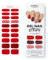 MOYOU LONDON Semi Cured Gel Nail Strips - 20 Pcs. Christmas Nail Wraps for Salon-Quality Manicure - Works with Any UV Nail Lamp - Easy to Apply, Trim, & Remove Gel Nail Stickers